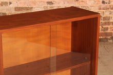 Load image into Gallery viewer, Mid Century teak and mahogany glass fronted bookcase, circa 1960s

