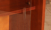 Load image into Gallery viewer, Mid Century teak and mahogany glass fronted bookcase, circa 1960s
