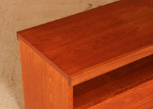 Load image into Gallery viewer, Mid Century teak TV/media stand with a drawer, circa 1970s
