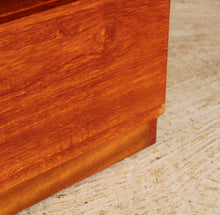 Load image into Gallery viewer, Mid Century teak TV/media stand with a drawer, circa 1970s
