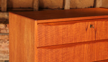 Load image into Gallery viewer, Danish Mid Century teak chest of 8 drawers, circa 1960s

