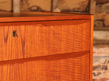 Load image into Gallery viewer, Danish Mid Century teak chest of 8 drawers, circa 1960s
