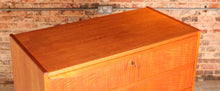 Load image into Gallery viewer, Danish Mid Century teak chest of 8 drawers, circa 1960s
