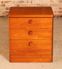Load image into Gallery viewer, Vintage Mid Century style teak chest of drawers by Stag

