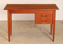 Load image into Gallery viewer, Danish Mid Century teak desk bv Gunnar Nielsen for Tibergaard, circa 1960s
