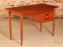 Load image into Gallery viewer, Danish Mid Century teak desk bv Gunnar Nielsen for Tibergaard, circa 1960s
