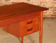 Load image into Gallery viewer, Danish Mid Century teak desk bv Gunnar Nielsen for Tibergaard, circa 1960s
