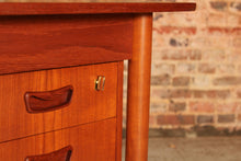 Load image into Gallery viewer, Danish Mid Century teak desk bv Gunnar Nielsen for Tibergaard, circa 1960s
