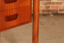 Load image into Gallery viewer, Danish Mid Century teak desk bv Gunnar Nielsen for Tibergaard, circa 1960s
