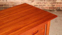 Load image into Gallery viewer, Danish Mid Century teak desk bv Gunnar Nielsen for Tibergaard, circa 1960s
