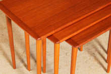 Load image into Gallery viewer, Mid Century teak nest of tables by Torpe Mobelfabrikk, Norway, circa 1960s
