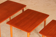 Load image into Gallery viewer, Mid Century teak nest of tables by Torpe Mobelfabrikk, Norway, circa 1960s
