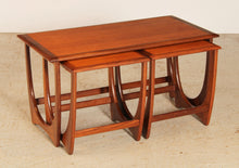 Load image into Gallery viewer, Mid Century G-plan Astro Long John teak nest of tables, circa 1960s
