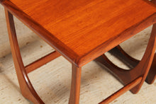 Load image into Gallery viewer, Mid Century G-plan Astro Long John teak nest of tables, circa 1960s
