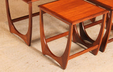 Load image into Gallery viewer, Mid Century G-plan Astro Long John teak nest of tables, circa 1960s
