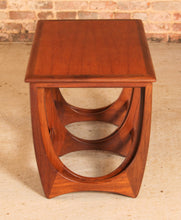 Load image into Gallery viewer, Mid Century G-plan Astro Long John teak nest of tables, circa 1960s
