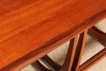 Load image into Gallery viewer, Mid Century G-plan Astro Long John teak nest of tables, circa 1960s
