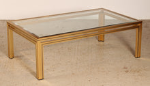 Load image into Gallery viewer, Mid Century Pierre Vandel coffee table with bevelled edge glass top, circa 1970s
