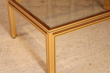 Load image into Gallery viewer, Mid Century Pierre Vandel coffee table with bevelled edge glass top, circa 1970s

