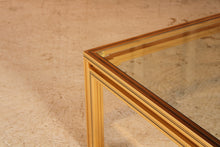 Load image into Gallery viewer, Mid Century Pierre Vandel coffee table with bevelled edge glass top, circa 1970s
