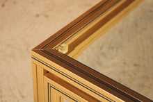 Load image into Gallery viewer, Mid Century Pierre Vandel coffee table with bevelled edge glass top, circa 1970s
