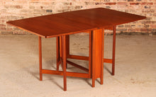 Load image into Gallery viewer, Mid Century McIntosh drop leaf dining table, circa 1970s
