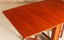 Load image into Gallery viewer, Mid Century McIntosh drop leaf dining table, circa 1970s
