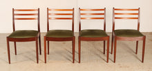 Load image into Gallery viewer, A set of 4 midcentury G Plan dining chairs circa 1960s

