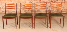 Load image into Gallery viewer, A set of 4 midcentury G Plan dining chairs circa 1960s
