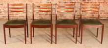 Load image into Gallery viewer, A set of 4 midcentury G Plan dining chairs circa 1960s
