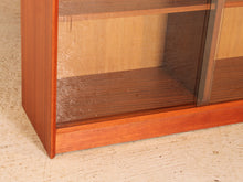 Load image into Gallery viewer, Mid Century glazed mahogany bookcase by Herbert E Gibbs, circa 1970s
