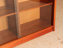 Load image into Gallery viewer, Mid Century glazed mahogany bookcase by Herbert E Gibbs, circa 1970s
