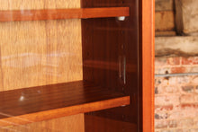 Load image into Gallery viewer, Mid Century glazed mahogany bookcase by Herbert E Gibbs, circa 1970s
