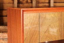 Load image into Gallery viewer, Mid Century glazed mahogany bookcase by Herbert E Gibbs, circa 1970s
