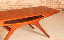 Load image into Gallery viewer, Danish Mid Century 'Smile' teak coffee table by Johannes Andersen for CFC Silkeborg, circa 1960s
