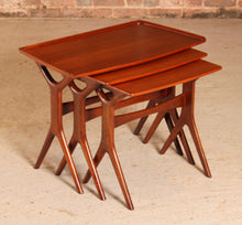 Load image into Gallery viewer, Danish Mid Century teak nest of tables by Johannes Andersen for CFC Silkeborg, circa 1960s
