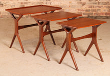 Load image into Gallery viewer, Danish Mid Century teak nest of tables by Johannes Andersen for CFC Silkeborg, circa 1960s
