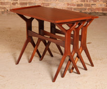 Load image into Gallery viewer, Danish Mid Century teak nest of tables by Johannes Andersen for CFC Silkeborg, circa 1960s
