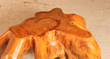 Load image into Gallery viewer, Vintage brutalist style solid teak root coffee table, circa 1970s
