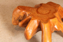 Load image into Gallery viewer, Vintage brutalist style solid teak root coffee table, circa 1970s

