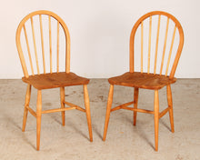 Load image into Gallery viewer, Set of 2 of mid century Ercol elm and beech chairs circa 1950s
