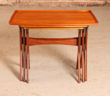 Load image into Gallery viewer, Danish Mid Century teak nest of tables by Johannes Andersen for CFC Silkeborg, circa 1960s
