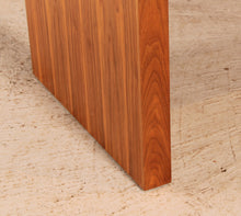 Load image into Gallery viewer, Mid Century executive walnut desk with leather top, circa 1980s
