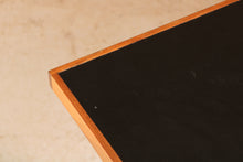 Load image into Gallery viewer, Mid Century executive walnut desk with leather top, circa 1980s
