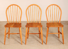 Load image into Gallery viewer, Set of 3 of mid century Ercol chairs made in elm and beech circa 1950s
