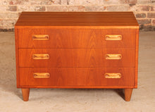 Load image into Gallery viewer, A mid century G Plan Fresco chest of three drawers, circa 1960s
