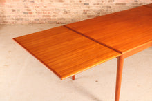 Load image into Gallery viewer, Large Danish Mid Century extending teak dining table by AM Mobler, circa 1960s

