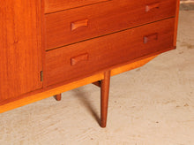 Load image into Gallery viewer, Mid Century 'Modulus' long teak sideboard by Fristho, Netherlands, circa 1960s

