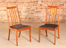 Load image into Gallery viewer, Set of 6 Mid Century teak dining chairs by White&amp;Newton, circa 1960s
