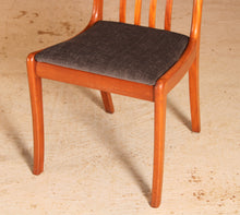 Load image into Gallery viewer, Set of 6 Mid Century teak dining chairs by White&amp;Newton, circa 1960s
